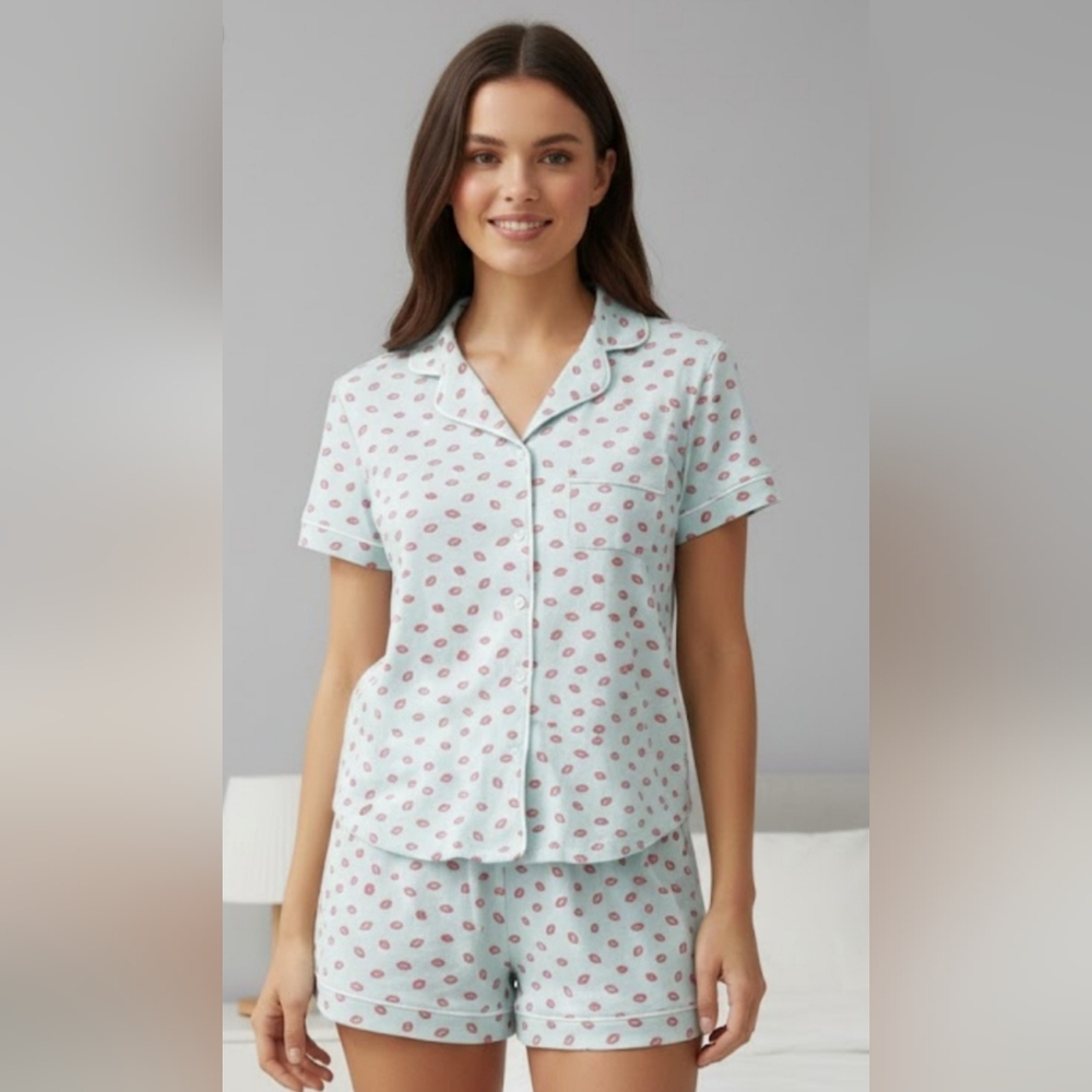 🔥NEW! Kate Spade Blue Glow pajamas sz small NWT